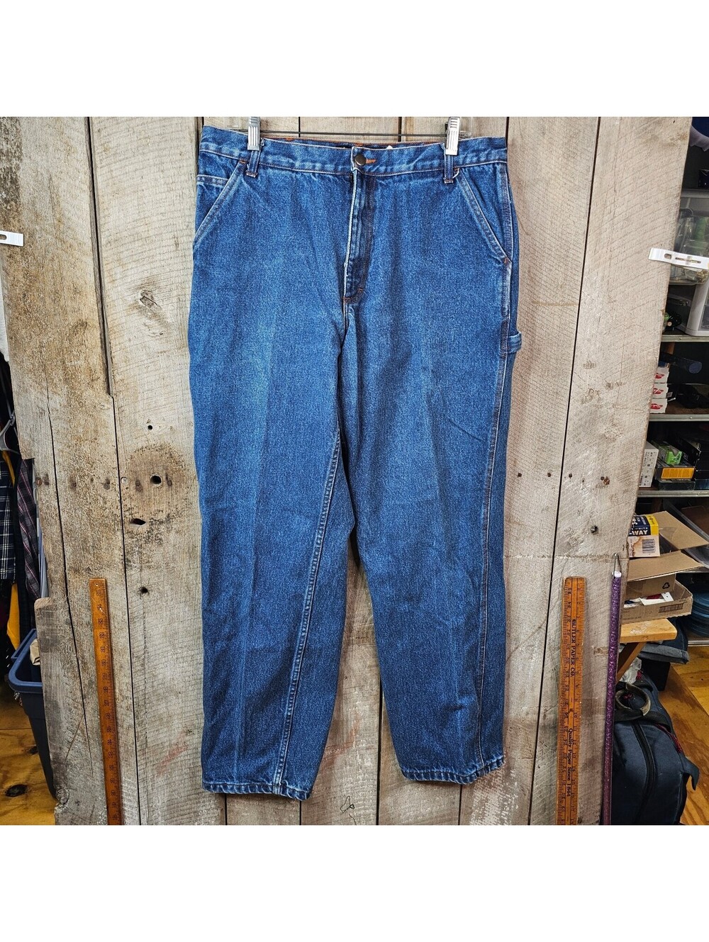 Walls FR Flame Resistant Workwear Jeans Men's 34x31.5 Carpenter Denim Blue